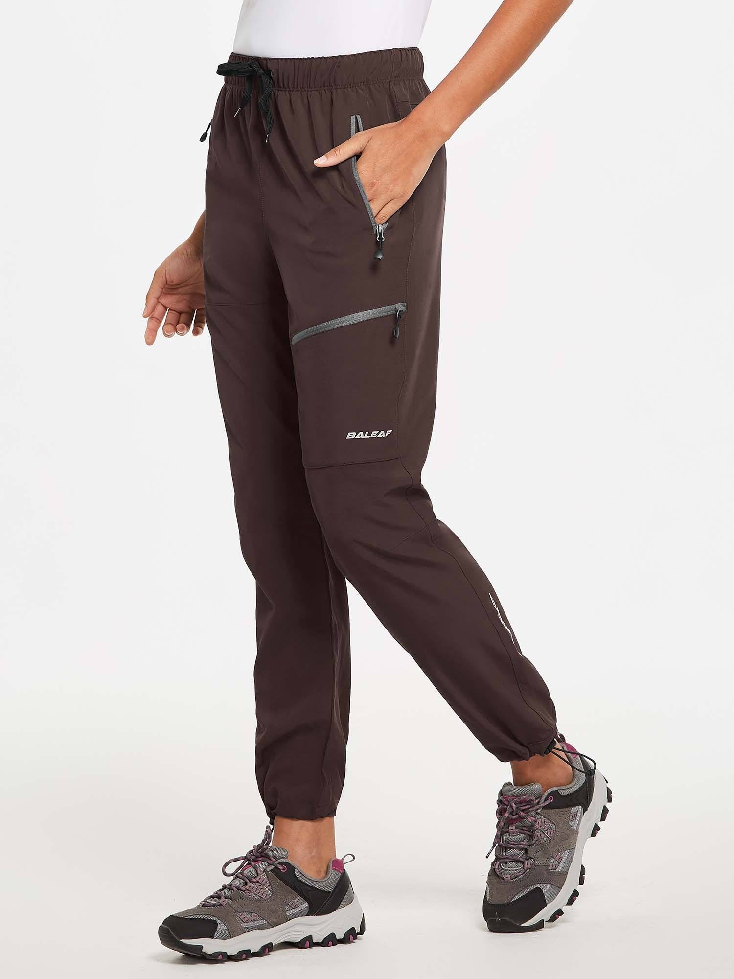 Damen Wanderhosen Schnelltrocknend Wasserabweisend Leichte Jogginghose für alle Jahreszeiten Elastische Taille