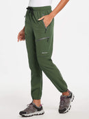 Damen Wanderhosen Schnelltrocknend Wasserabweisend Leichte Jogginghose für alle Jahreszeiten Elastische Taille