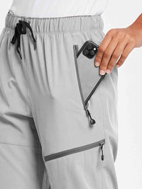 Damen Wanderhosen Schnelltrocknend Wasserabweisend Leichte Jogginghose für alle Jahreszeiten Elastische Taille
