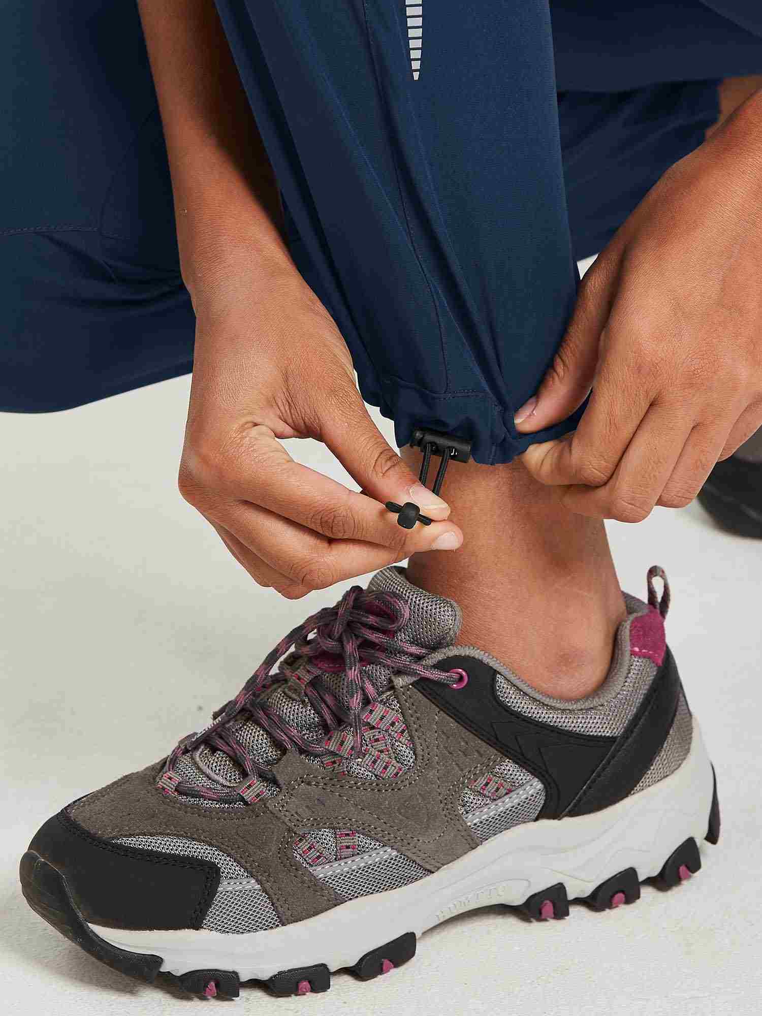 Damen Wanderhosen Schnelltrocknend Wasserabweisend Leichte Jogginghose für alle Jahreszeiten Elastische Taille