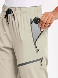 Damen Wanderhosen Schnelltrocknend Wasserabweisend Leichte Jogginghose für alle Jahreszeiten Elastische Taille