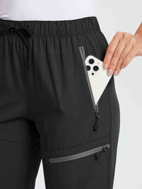 Damen Wanderhosen Schnelltrocknend Wasserabweisend Leichte Jogginghose für alle Jahreszeiten Elastische Taille