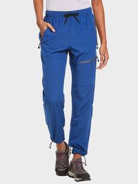 Damen Wanderhosen Schnelltrocknend Wasserabweisend Leichte Jogginghose für alle Jahreszeiten Elastische Taille