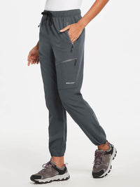 Damen Wanderhosen Schnelltrocknend Wasserabweisend Leichte Jogginghose für alle Jahreszeiten Elastische Taille