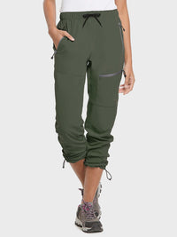 Damen Wanderhosen Schnelltrocknend Wasserabweisend Leichte Jogginghose für alle Jahreszeiten Elastische Taille