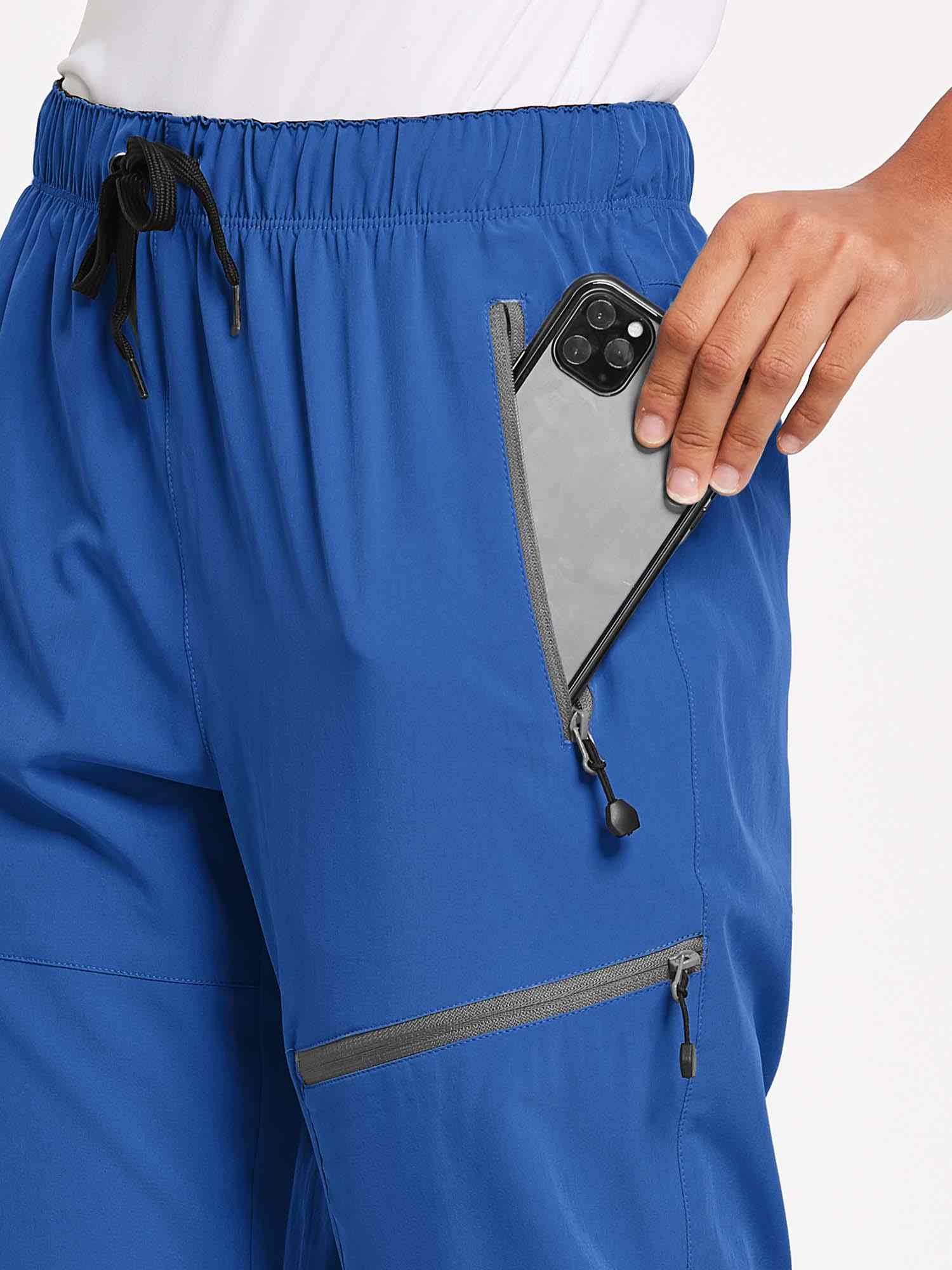 Damen Wanderhosen Schnelltrocknend Wasserabweisend Leichte Jogginghose für alle Jahreszeiten Elastische Taille