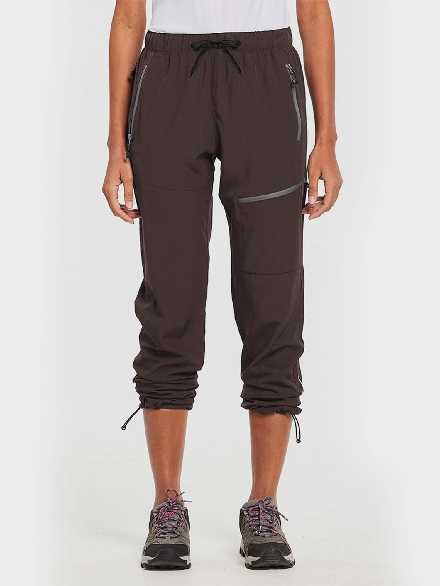 Damen Wanderhosen Schnelltrocknend Wasserabweisend Leichte Jogginghose für alle Jahreszeiten Elastische Taille