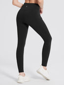 Thermo Wanderhose mit Taschen Hohe Taille Wasserabweisend Leggings