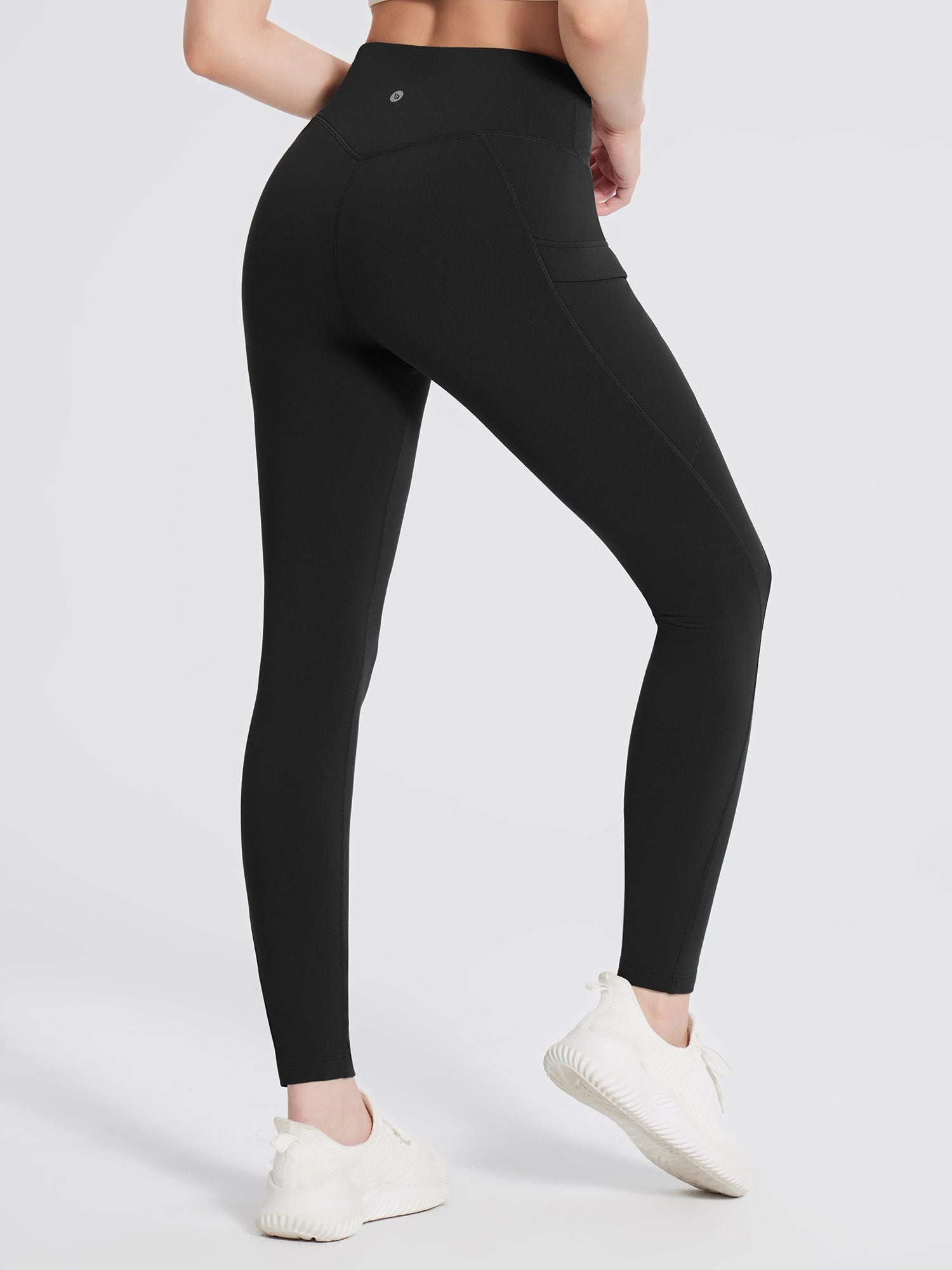 Thermo Wanderhose mit Taschen Hohe Taille Wasserabweisend Leggings