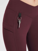 Thermo Wanderhose mit Taschen Hohe Taille Wasserabweisend Leggings
