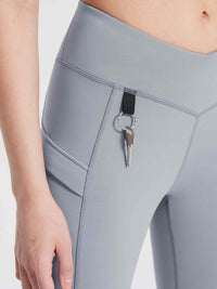 Thermo Wanderhose mit Taschen Hohe Taille Wasserabweisend Leggings