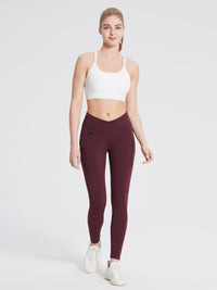 Thermo Wanderhose mit Taschen Hohe Taille Wasserabweisend Leggings