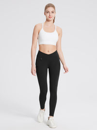 Thermo Wanderhose mit Taschen Hohe Taille Wasserabweisend Leggings