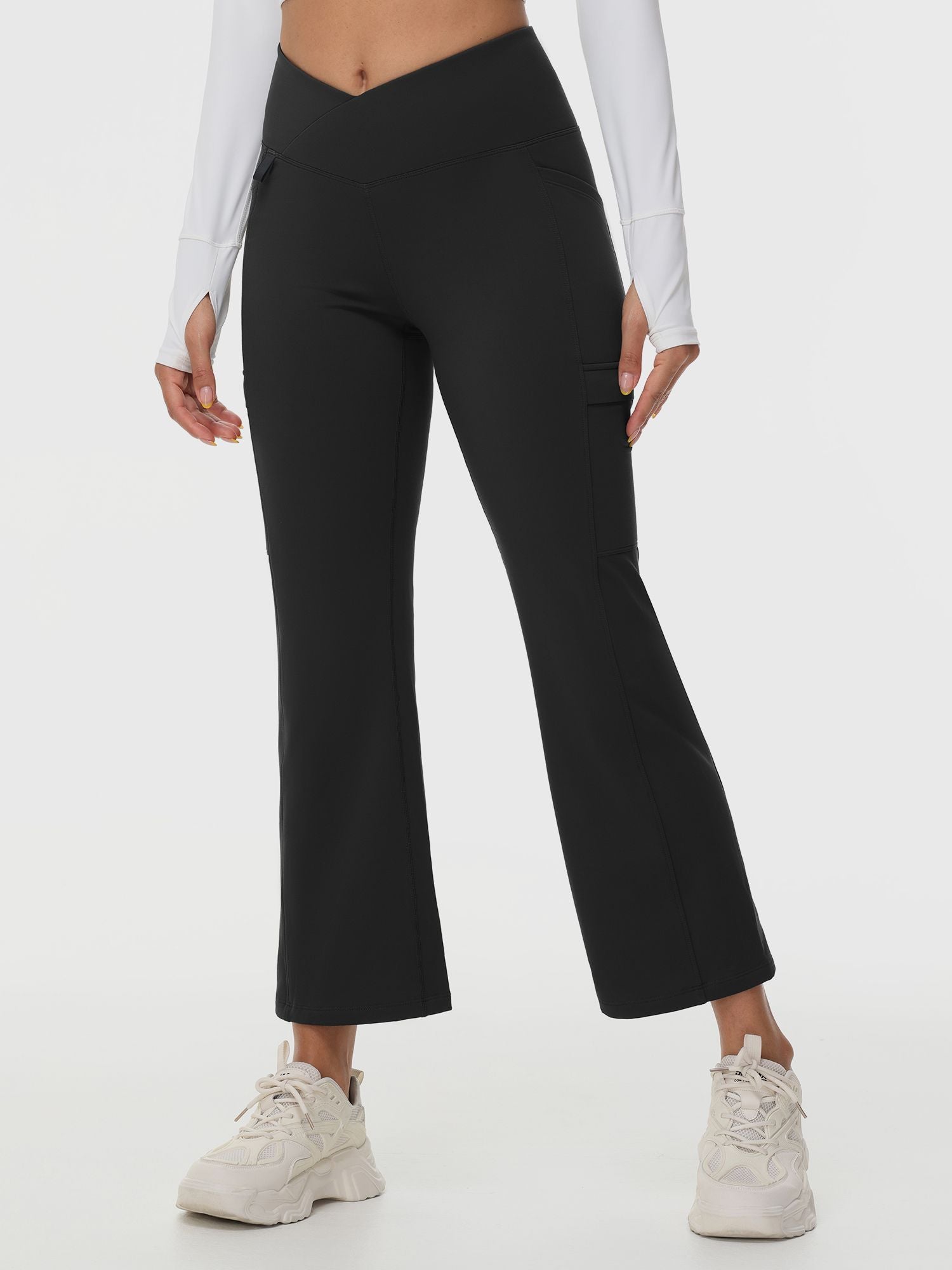 27" Wasserdichte Outdoor-Wanderhose mit Schlaghosen und Taschen
