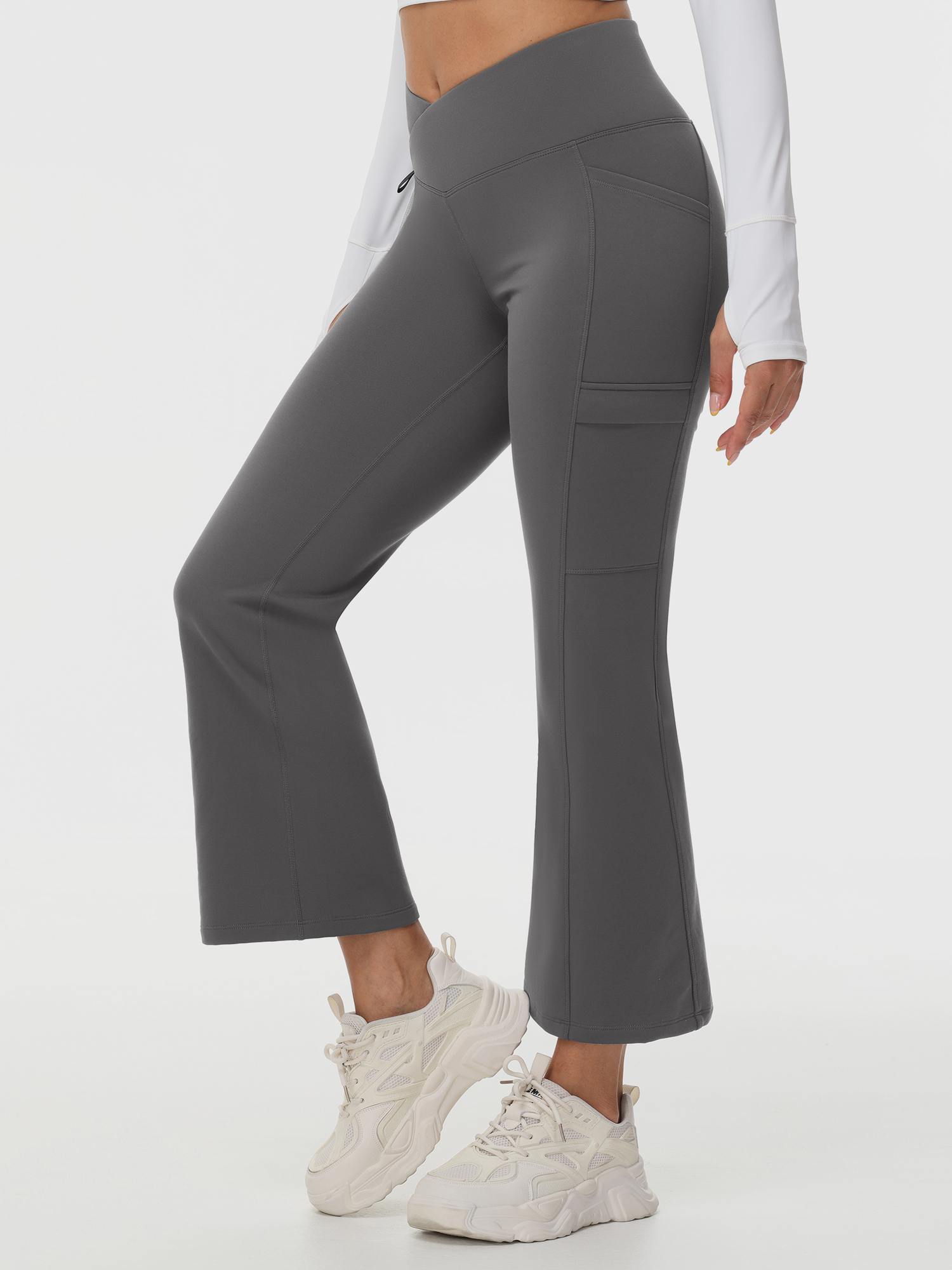 27" Wasserdichte Outdoor-Wanderhose mit Schlaghosen und Taschen