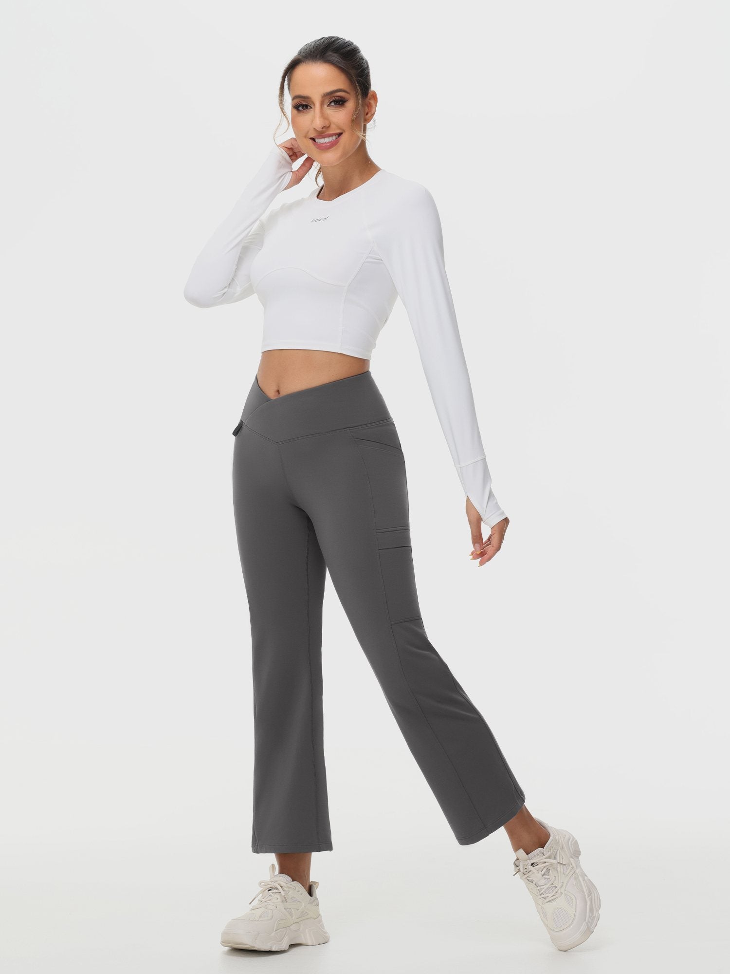 27" Wasserdichte Outdoor-Wanderhose mit Schlaghosen und Taschen