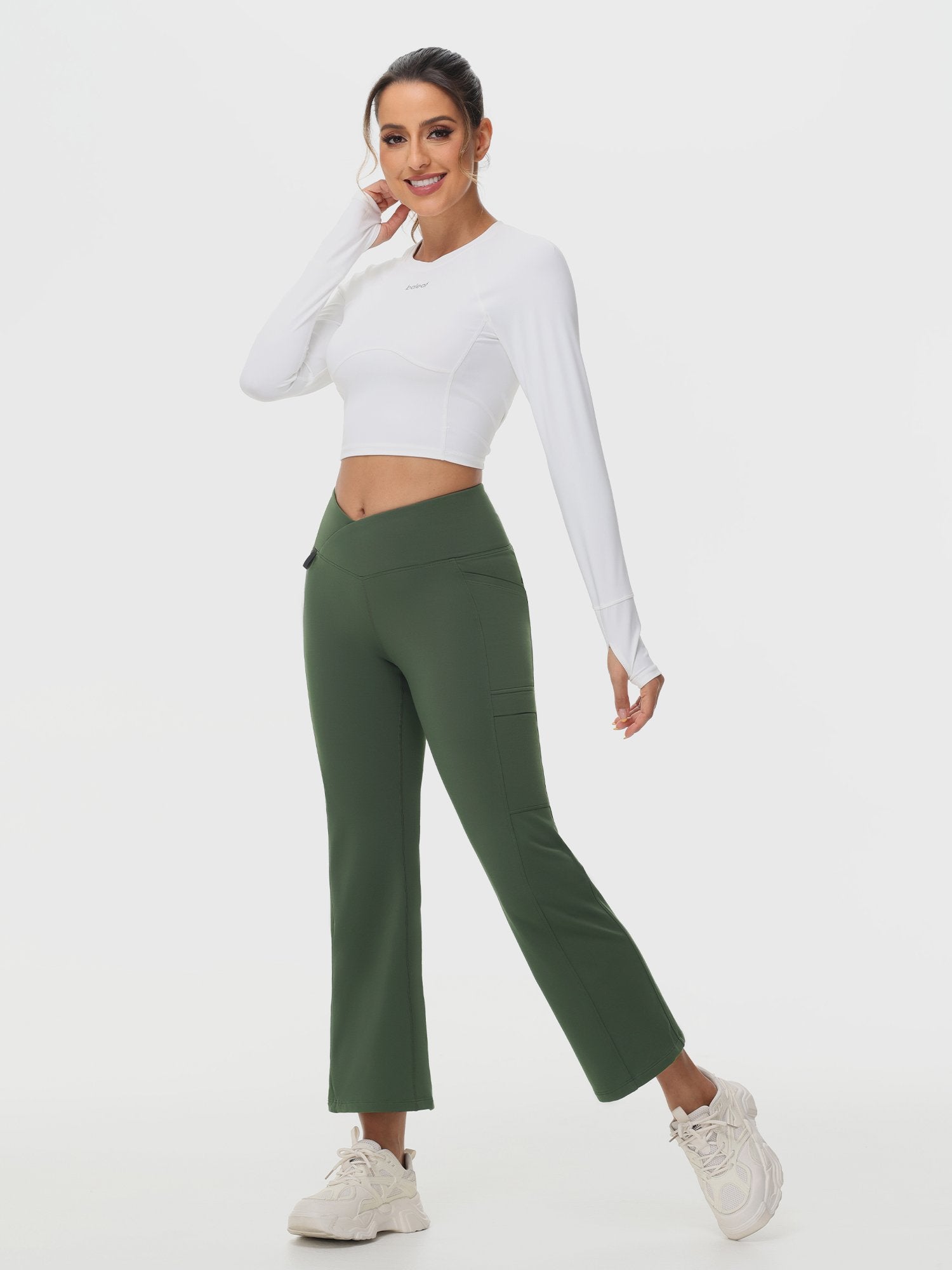 27" Wasserdichte Outdoor-Wanderhose mit Schlaghosen und Taschen