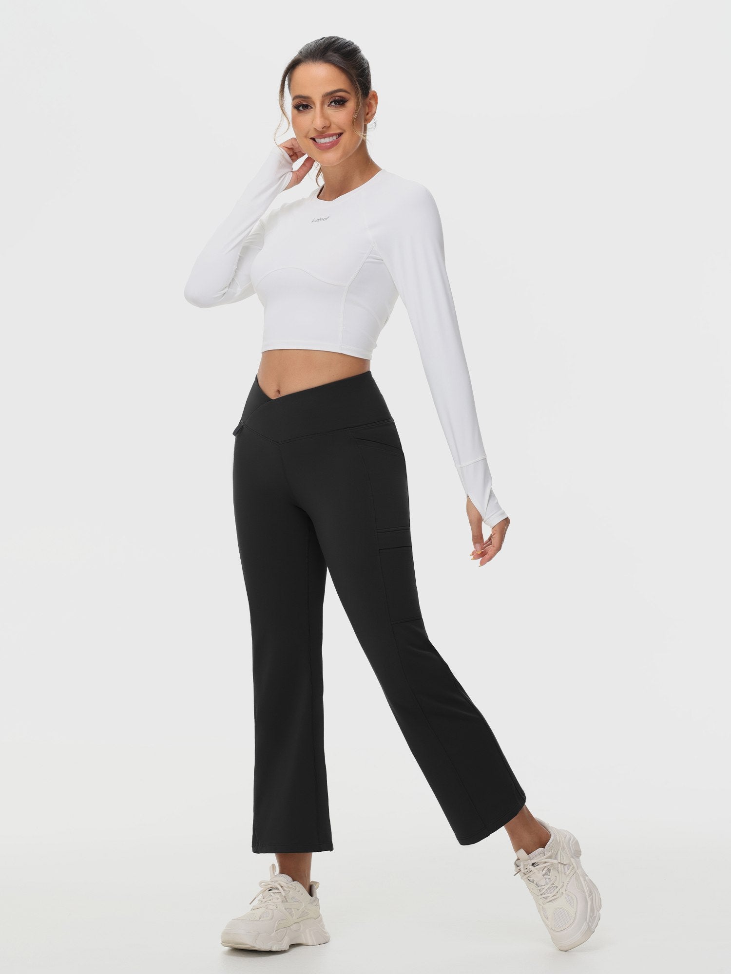 27" Wasserdichte Outdoor-Wanderhose mit Schlaghosen und Taschen