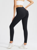 Fleece gefütterte Leggings Frauen thermische warme hohe Taille Tummy Control Workout Laufhosen mit Taschen Jeggings