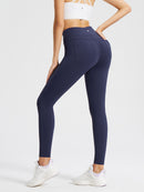 Fleece gefütterte Leggings Frauen thermische warme hohe Taille Tummy Control Workout Laufhosen mit Taschen Jeggings
