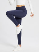 Fleece gefütterte Leggings Frauen thermische warme hohe Taille Tummy Control Workout Laufhosen mit Taschen Jeggings