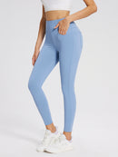 Fleece gefütterte Leggings Frauen thermische warme hohe Taille Tummy Control Workout Laufhosen mit Taschen Jeggings