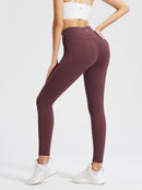 Fleece gefütterte Leggings Frauen thermische warme hohe Taille Tummy Control Workout Laufhosen mit Taschen Jeggings