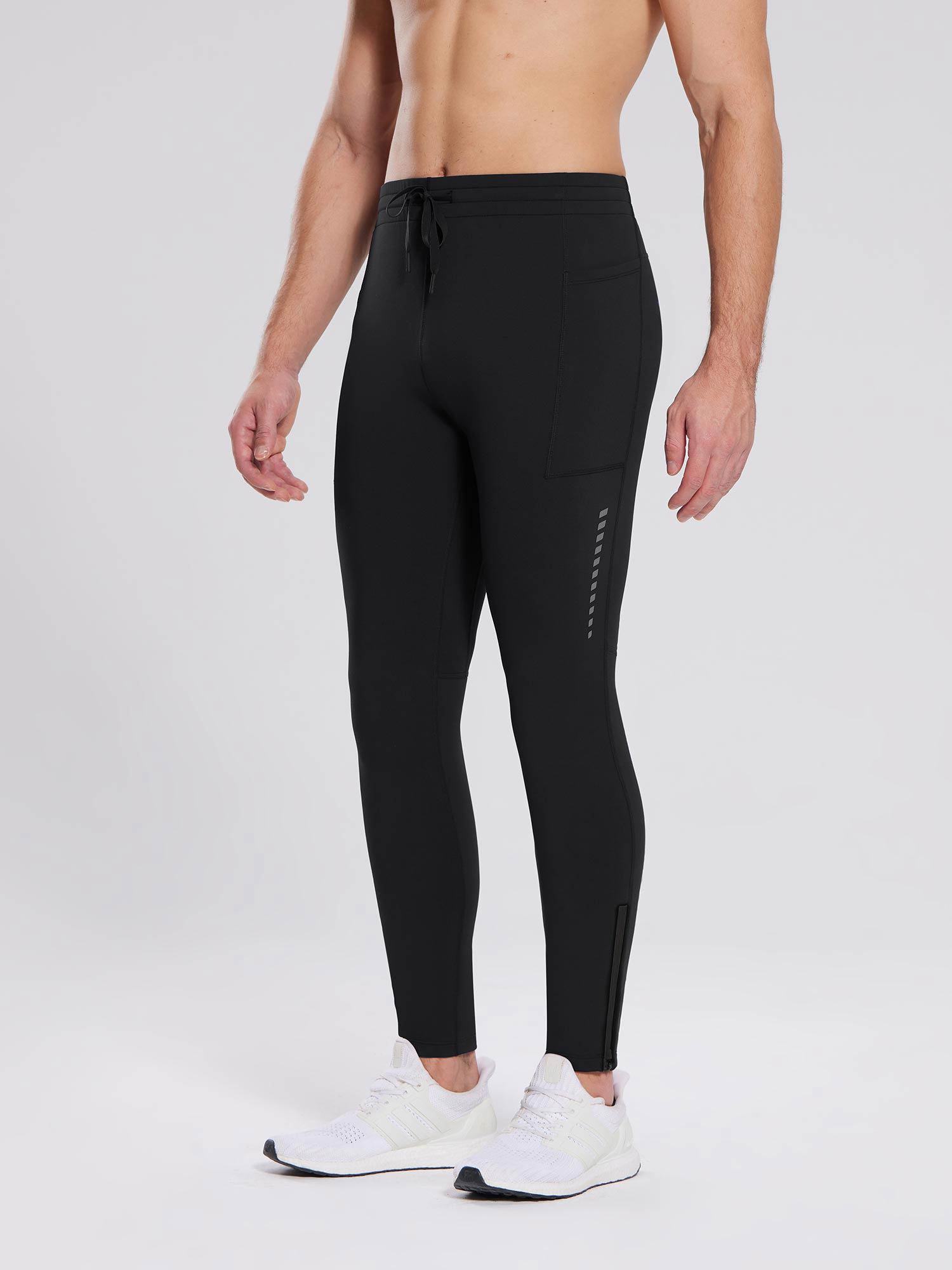 Herren Sporthose Winter Trainingshose Atmungsaktiv und Lang Tight Laufhose