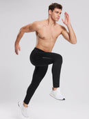 Herren Sporthose Winter Trainingshose Atmungsaktiv und Lang Tight Laufhose