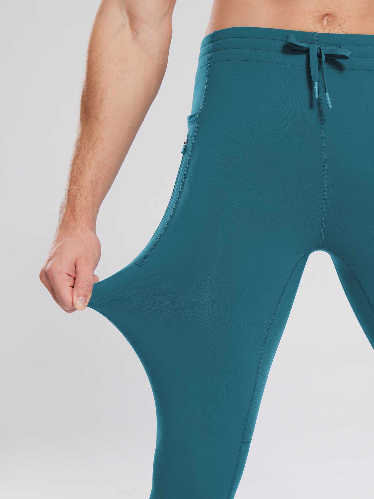 Herren Sporthose Winter Trainingshose Atmungsaktiv und Lang Tight Laufhose