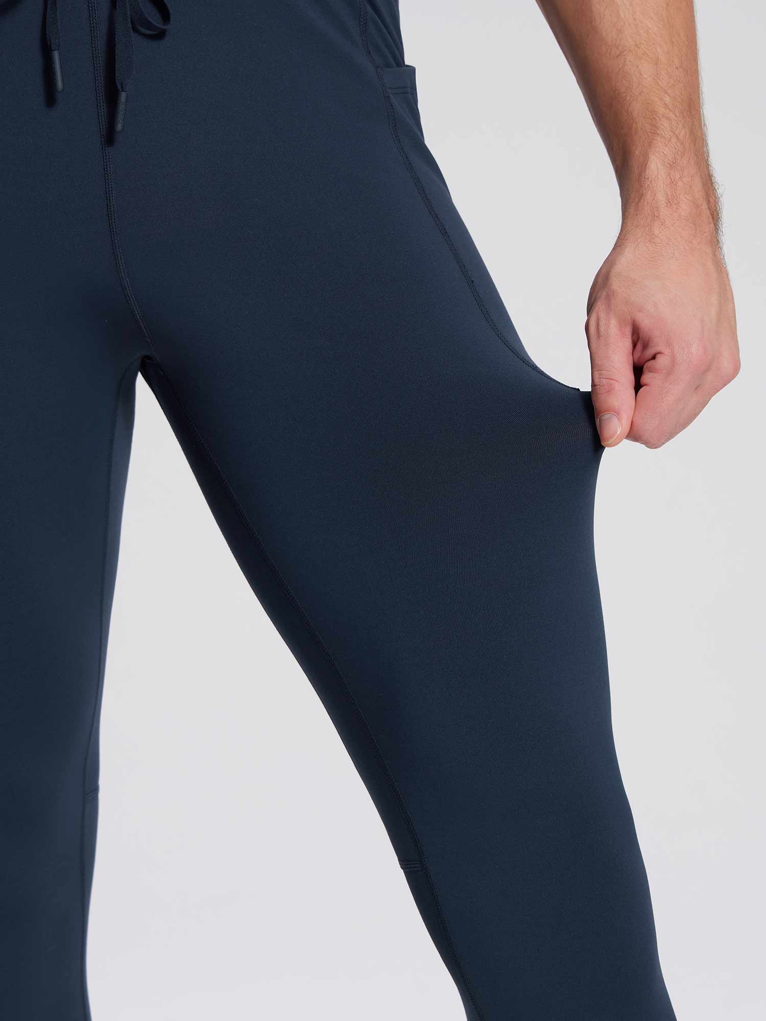 Herren Sporthose Winter Trainingshose Atmungsaktiv und Lang Tight Laufhose