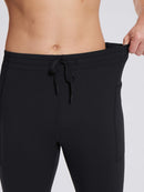 Herren Sporthose Winter Trainingshose Atmungsaktiv und Lang Tight Laufhose