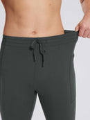 Herren Sporthose Winter Trainingshose Atmungsaktiv und Lang Tight Laufhose