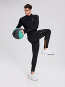 Herren Sporthose Winter Trainingshose Atmungsaktiv und Lang Tight Laufhose