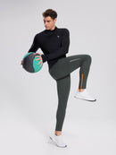 Herren Sporthose Winter Trainingshose Atmungsaktiv und Lang Tight Laufhose