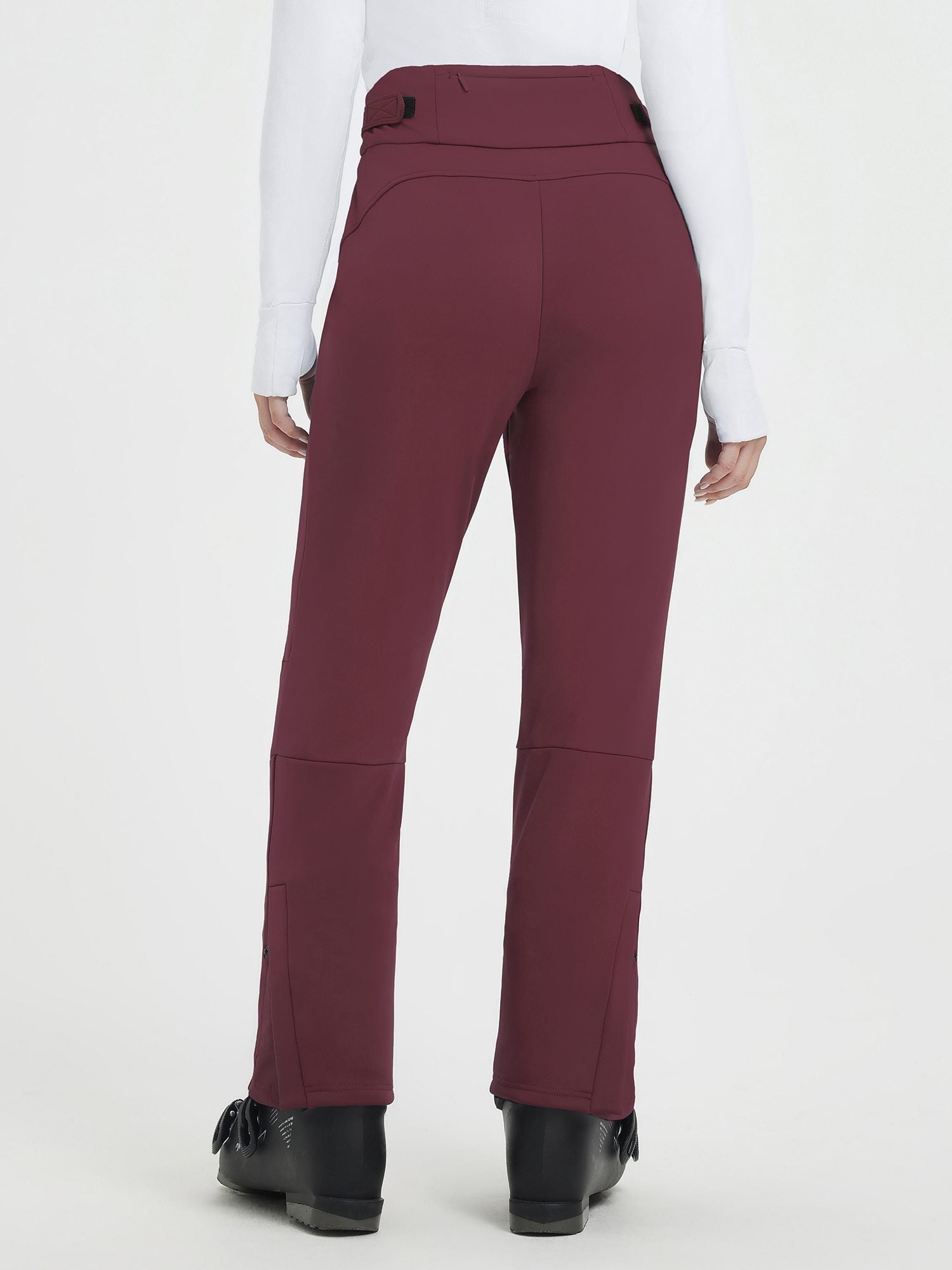 Strick-Skihose aus schwerem Fleece mit geradem Bein