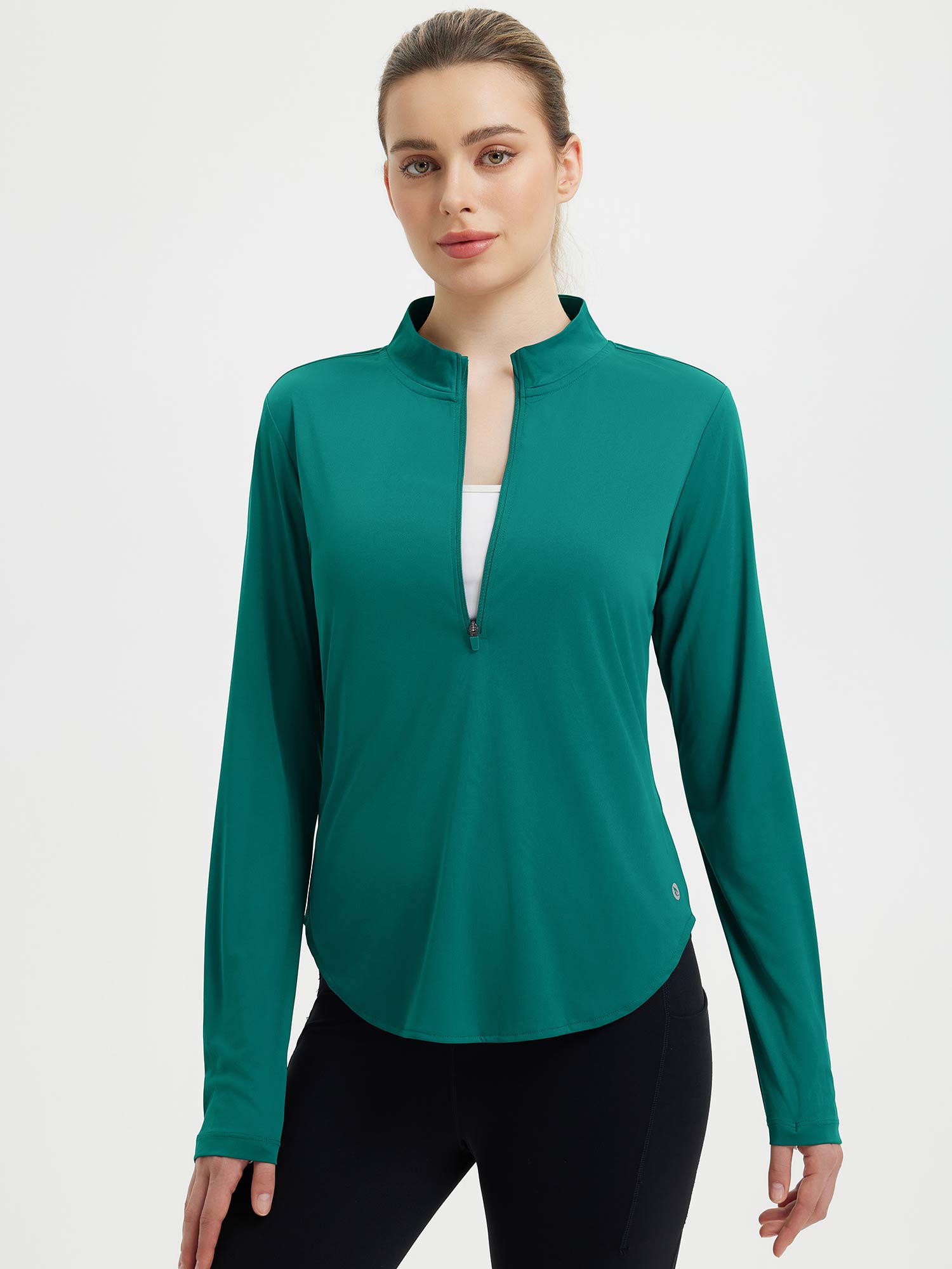 Baleaf T-Shirt UPF 50+ Langarm Shirt mit Rundhalsausschnitt