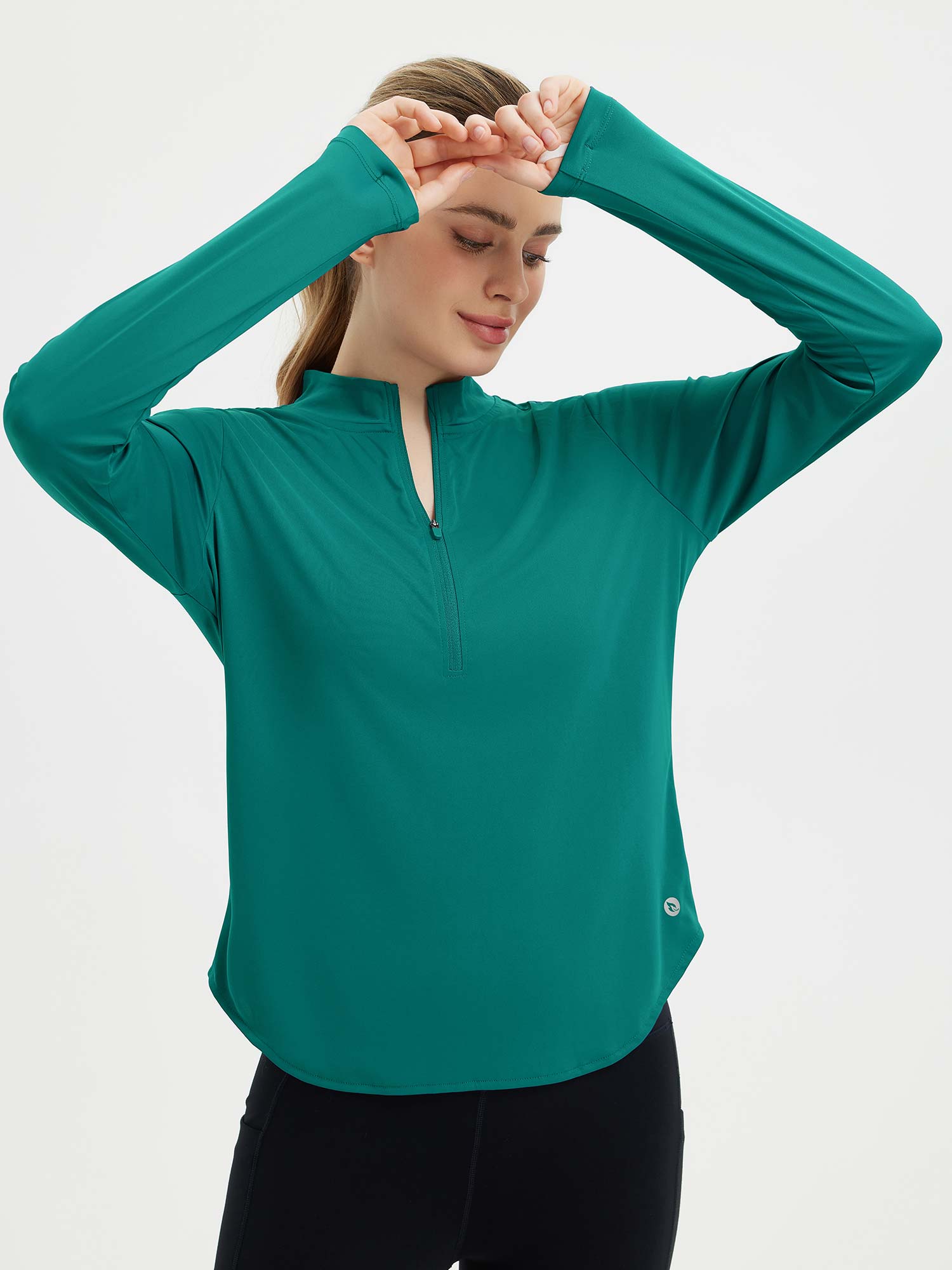 Baleaf T-Shirt UPF 50+ Langarm Shirt mit Rundhalsausschnitt