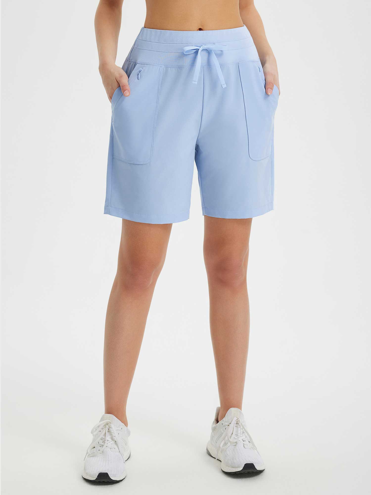 7" Laufshorts mit hoher Taille für Damen