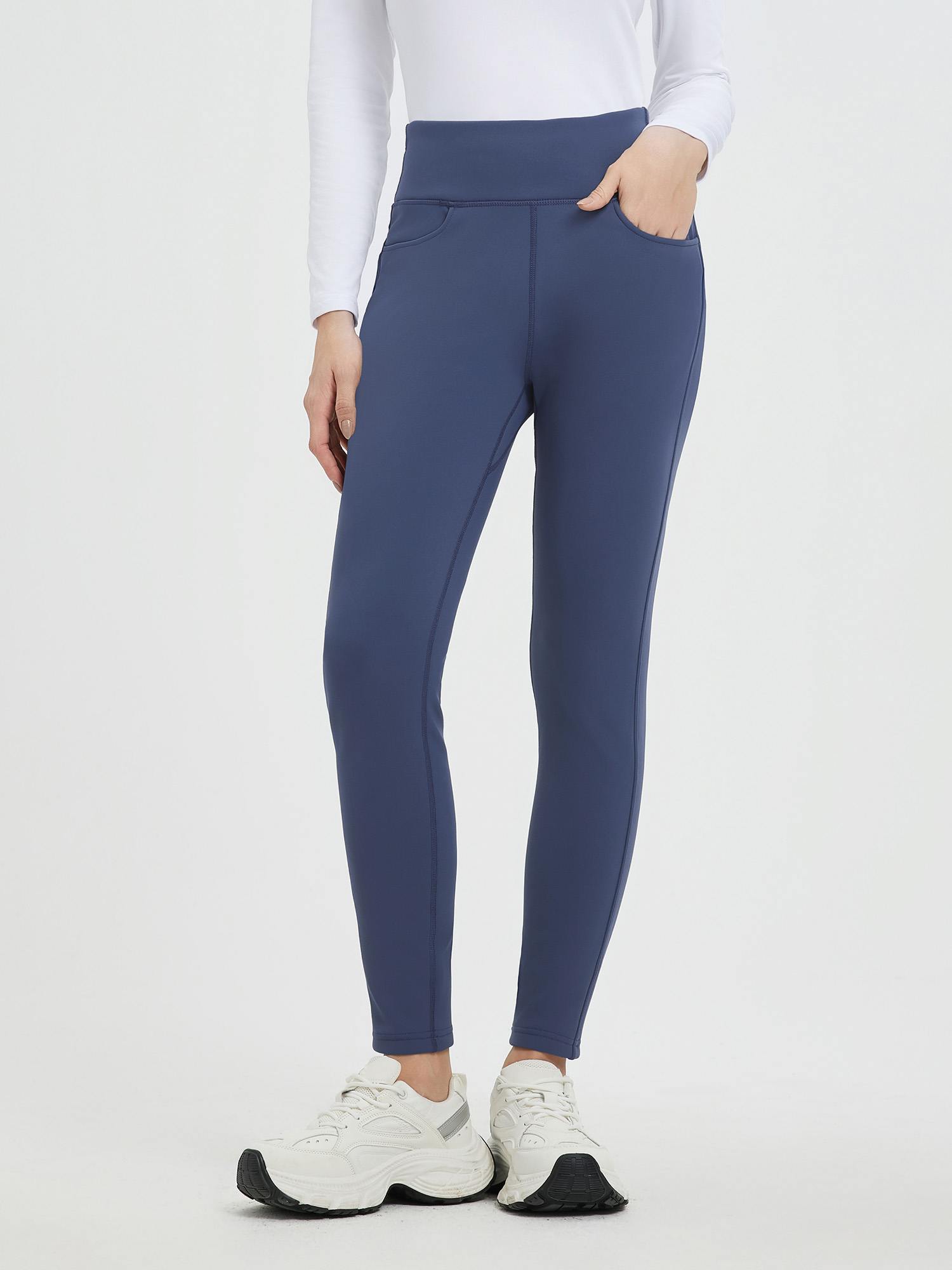 Damen Laufhose aus Denim-Fleece Leggings