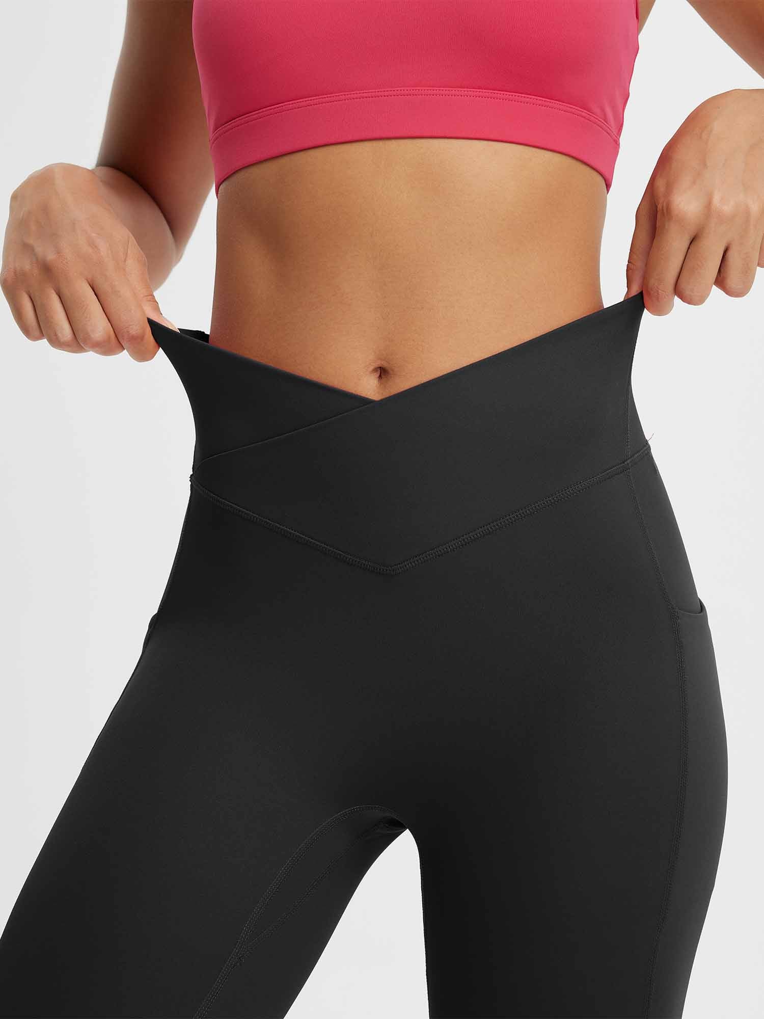 Damen 14" mit hohem Bund und Crossover-Schnitt Capris