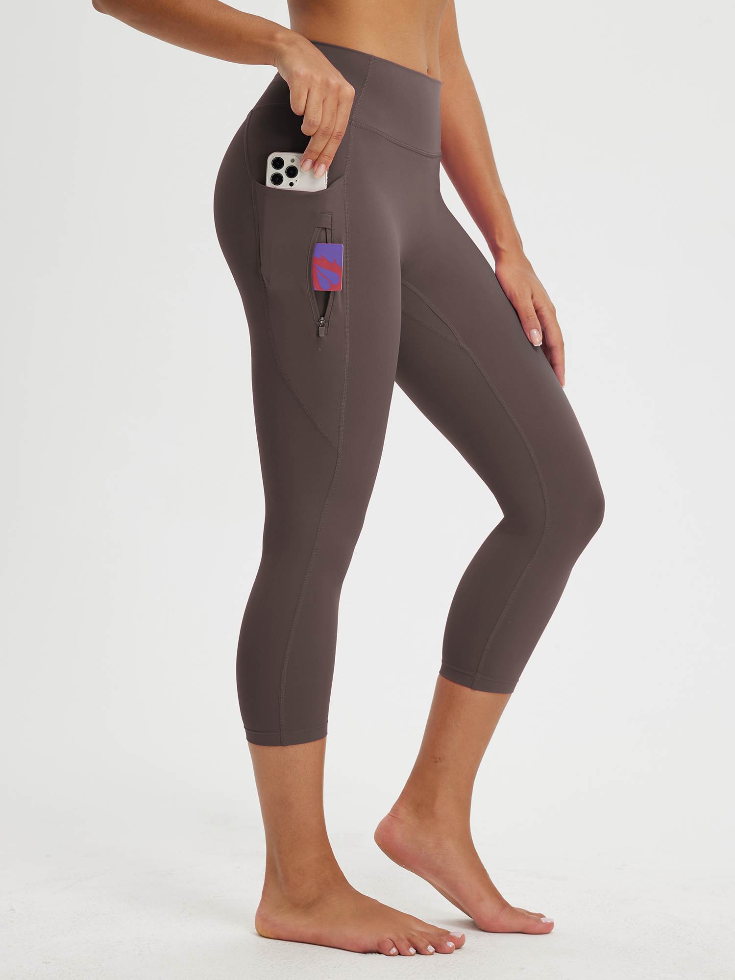 Damen 21"Capri-Leggings mit hoher Taille