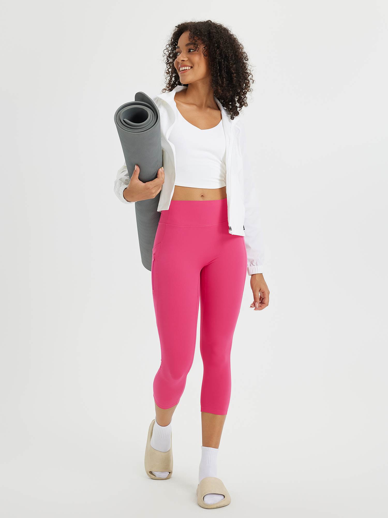 Damen 21"Capri-Leggings mit hoher Taille