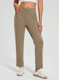 Damen Winter Stretch Wanderhose Schnelltrocken Leichte mit Reißverschlusstasche Freizeithose