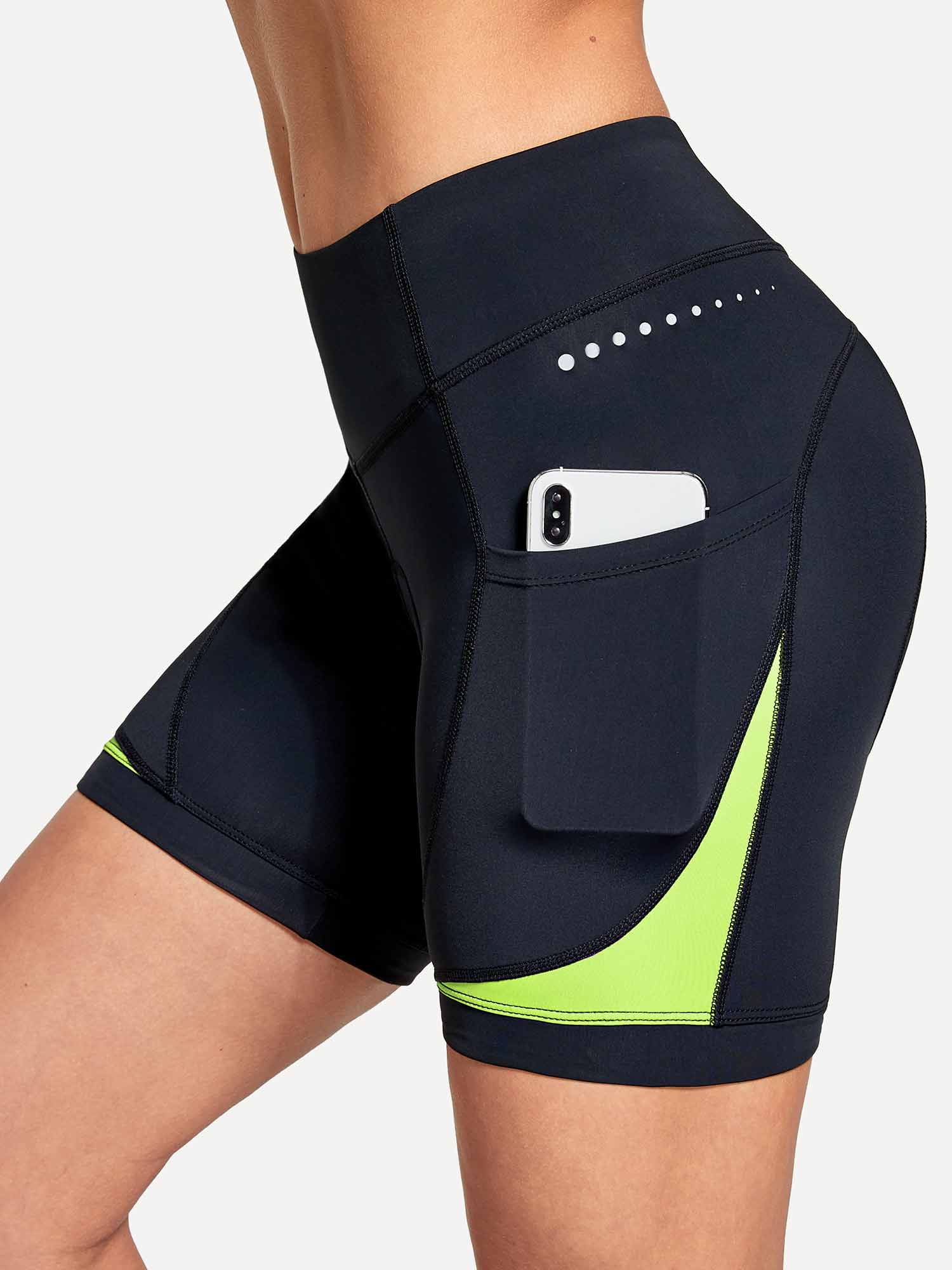 Damen Gepolstert 4D Fahrradhose Radhose Gepolstert Kurz 5" Radunterhose