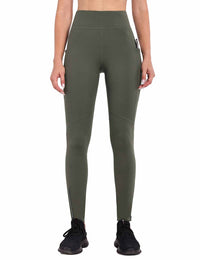 Damen Fahrradhose Lang mit Reißverschluss Warm Gefüttert Jogginghose Running Tights Thermo Laufhose