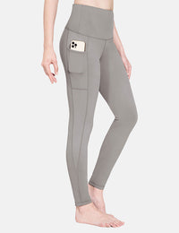 Damen Sport Leggings Winter Thermo Leggings wasserdichte Hohe Taille Fleece Gefütter Yogahose Blickdicht Slim Fit Wandern Laufhose mit Taschen