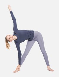 Damen Sport Leggings Winter Thermo Leggings wasserdichte Hohe Taille Fleece Gefütter Yogahose Blickdicht Slim Fit Wandern Laufhose mit Taschen