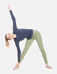 Damen Sport Leggings Winter Thermo Leggings wasserdichte Hohe Taille Fleece Gefütter Yogahose Blickdicht Slim Fit Wandern Laufhose mit Taschen
