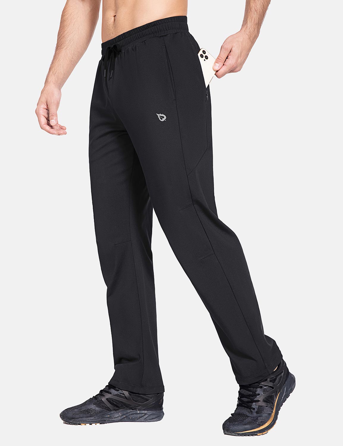 Herren Winter Fleece Gefütterte Outdoorhose Wasserdicht Wanderhose Thermohose Warm Skihose mit Reißverschlusstasche